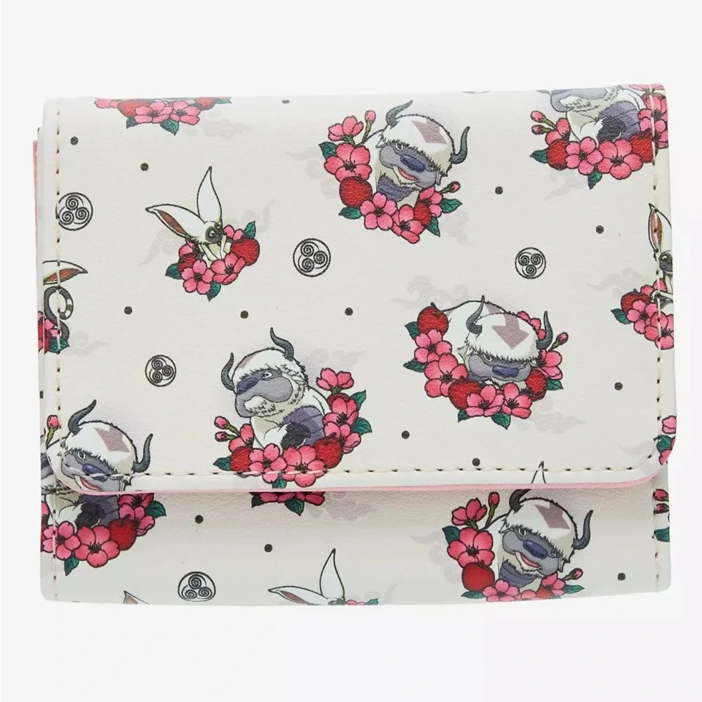 Loungefly Avatar: The Last Airbender Appa & Momo Flower Mini‎ Wallet Hot Topic